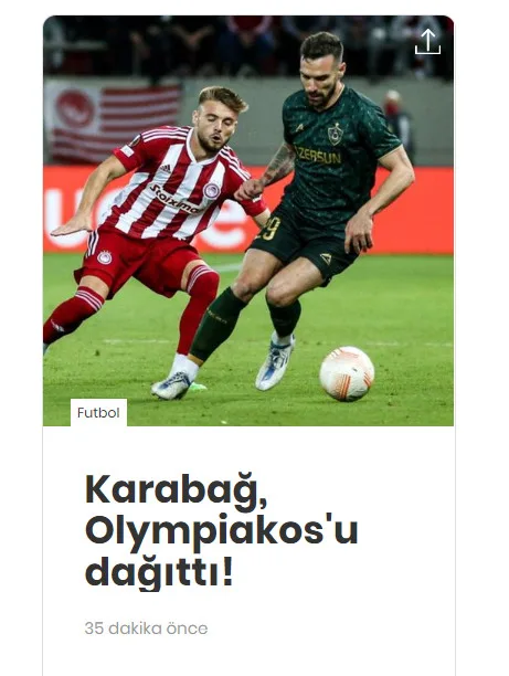 “Qarabağ”ın qələbəsi Türkiyə mətbuatında