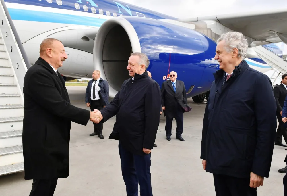 İlham Əliyev Rusiyaya getdi - YENİLƏNİB
