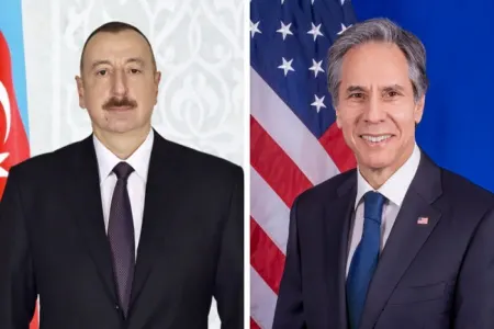 Azərbaycan Prezidenti ABŞ dövlət katibi ilə telefonla danışıb
