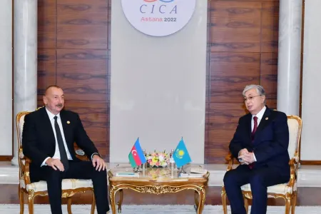 Azərbaycan və Qazaxıstan prezidentləri görüşdü