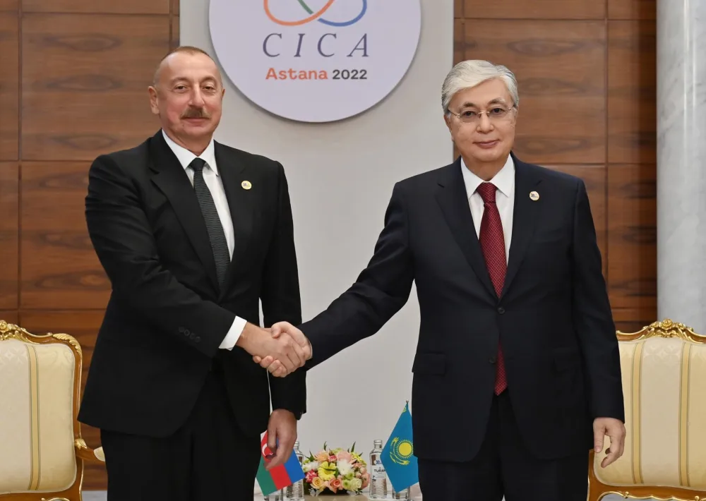 Azərbaycan və Qazaxıstan prezidentləri görüşdü