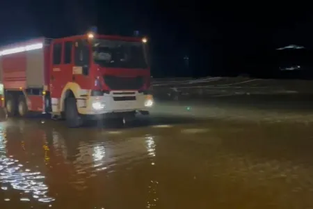 Bakı-Qazax avtomagistralında su basmış yerlərdə problem aradan qaldırıldı - VİDEO
