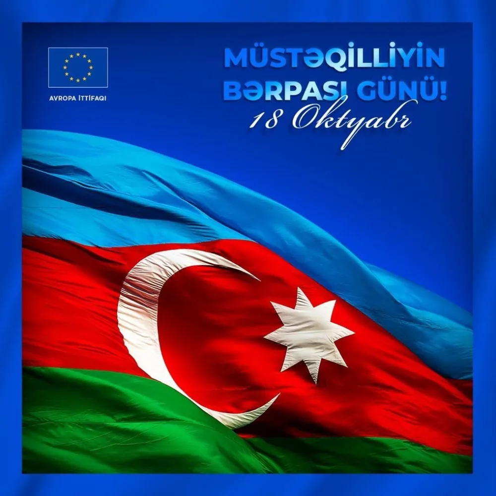 Aİ nümayəndəliyi Azərbaycan xalqını təbrik edib - FOTO