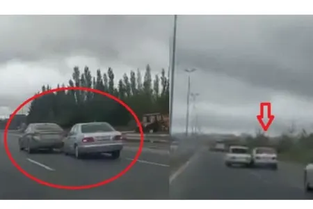 Bakı-Sumqayıt yolunda maşınları vura-vura gedən sürücü kimdir? - VİDEO
