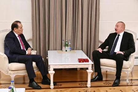 İlham Əliyev Bağdad Amreyevi qəbul etdi
