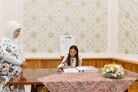 Mehriban Əliyeva Bəyannamə imzaladı