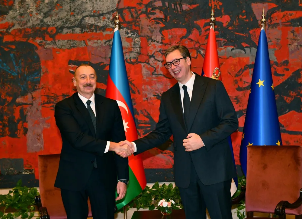 İlham Əliyevlə Aleksandar Vuçiçin təkbətək görüşü oldu - YENİLƏNİB