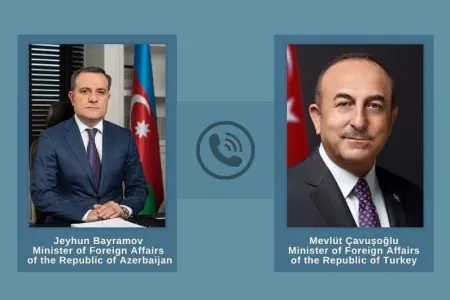 Azərbaycan və Türkiyə XİN başçıları telefonla danışıb