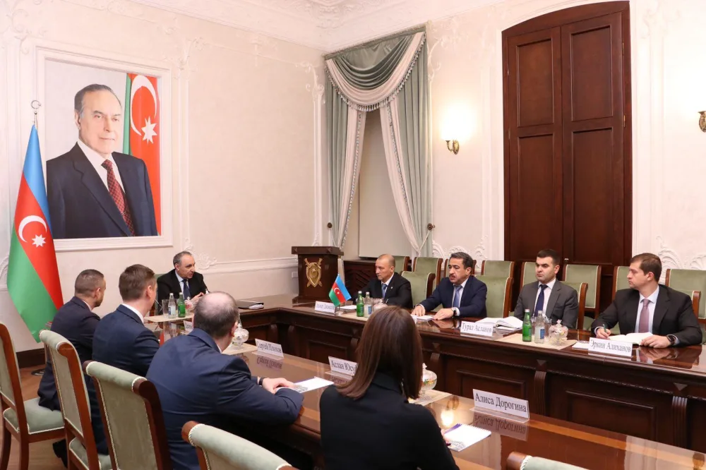 Kamran Əliyev Rusiya Baş Prokurorluğunun rəsmilərilə görüşdü
