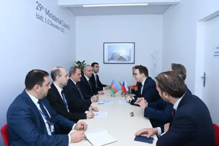 Ceyhun Bayramov Çexiya xarici işlər naziri ilə görüşdü