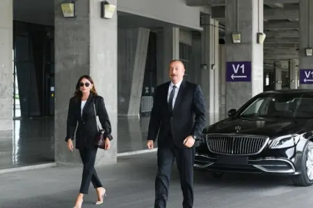 İlham Əliyev və Mehriban Əliyeva Şəkiyə səfər ediblər