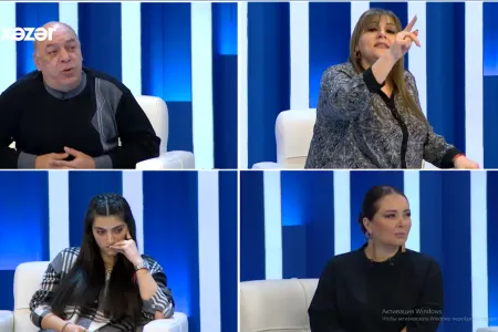 Tanınmış aktrisa qardaşı ilə efirdə dalaşdı - VİDEO