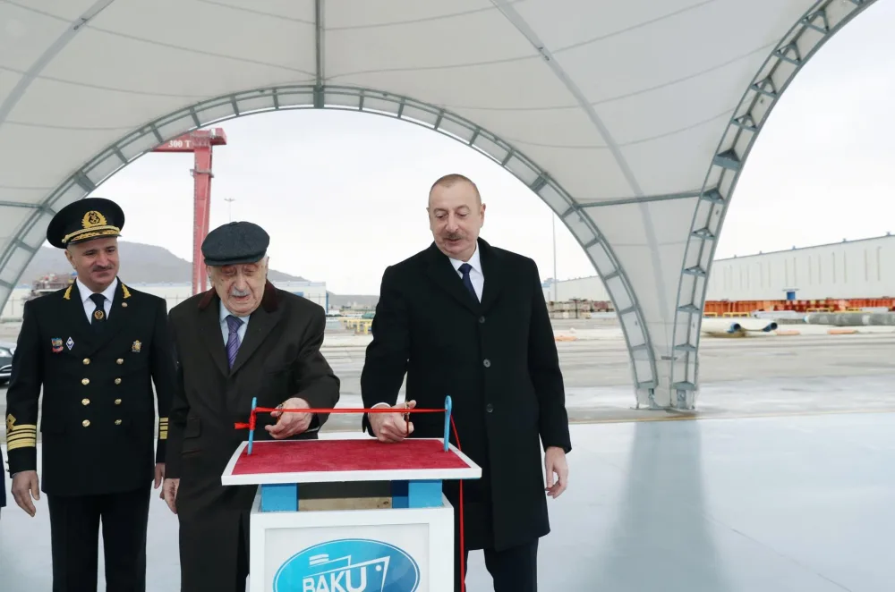 “Xoşbəxt Yusifzadə” tankeri istismara verildi - İlham Əliyev mərasimdə iştirak etdi - YENİLƏNİB