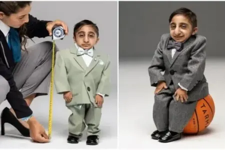 Dünyanın ən qısaboy insanı seçildi: - Telefonu daşıya bilmir -FOTO