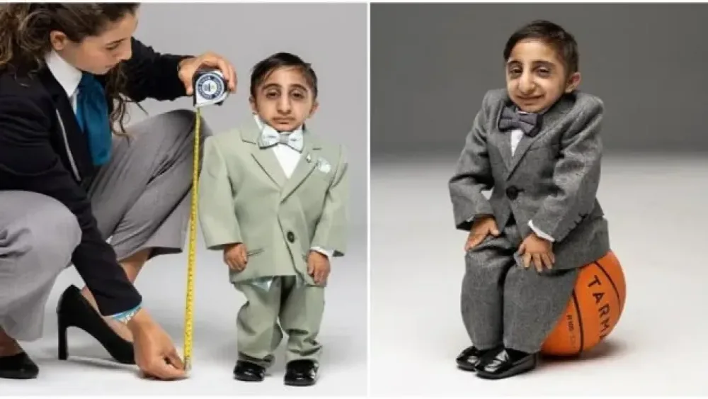 Dünyanın ən qısaboy insanı seçildi: - Telefonu daşıya bilmir -FOTO