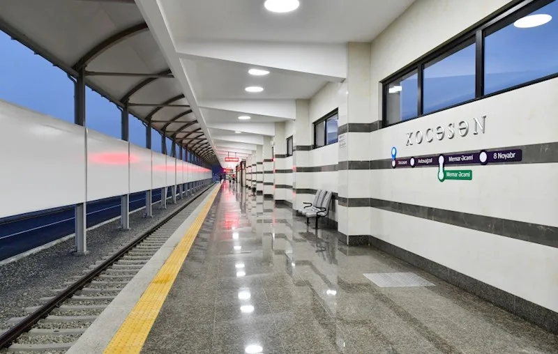 Bu gün açılan "Xocəsən” metro stansiyasının görüntüləri - — FOTOLAR