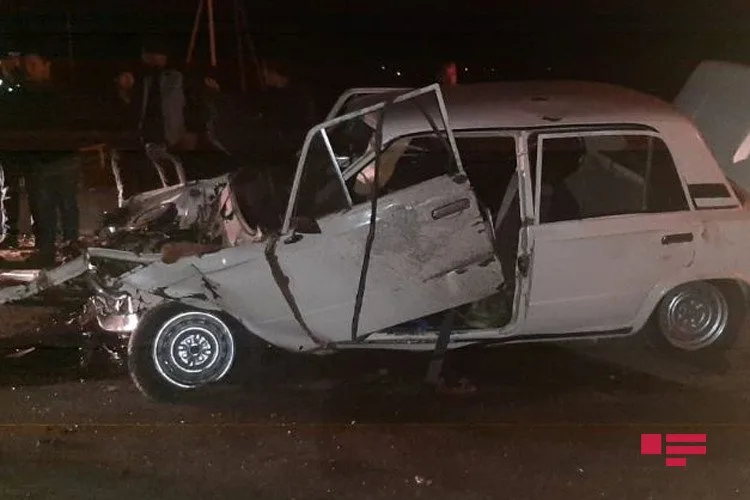 Goranboyda avtomobil qəzasında 4 nəfər xəsarət alıb - FOTO