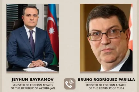 Azərbaycan və Kuba XİN rəhbərləri telefonla danışıb