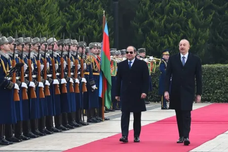 Misir Prezidenti Əbdülfəttah Əs-Sisinin rəsmi qarşılanma mərasimi oldu