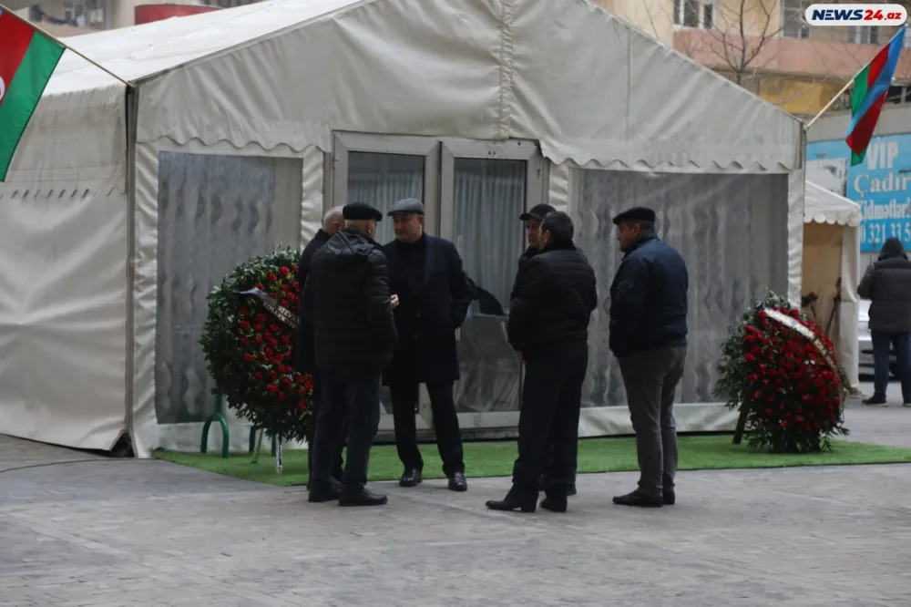 Orxan Əsgərovla vida mərasimi keçirilir - -FOTO