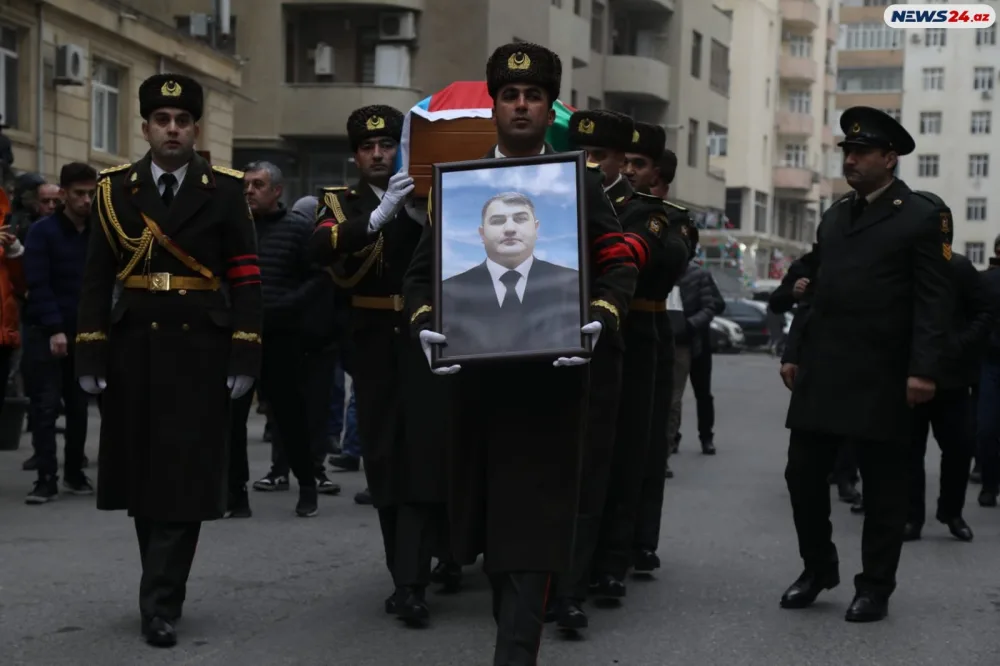Şəhid Orxan Əsgərovun cənazəsi evinə gətirildi - Fotolar