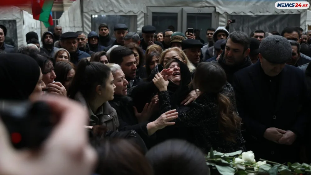 Şəhid Orxan Əsgərovun vida mərasimdən ürəkparçalayan GÖRÜNTÜLƏR