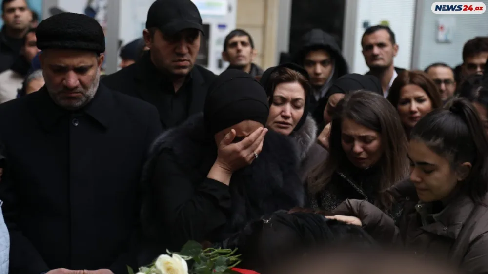 Şəhid Orxan Əsgərovun vida mərasimdən ürəkparçalayan GÖRÜNTÜLƏR