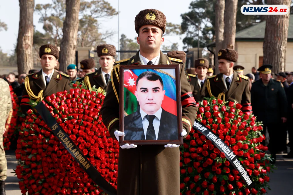 Şəhid Orxan Əsgərov ikinci Şəhidlər xiyabanında dəfn edildi - FOTOLAR - YENİLƏNDİ