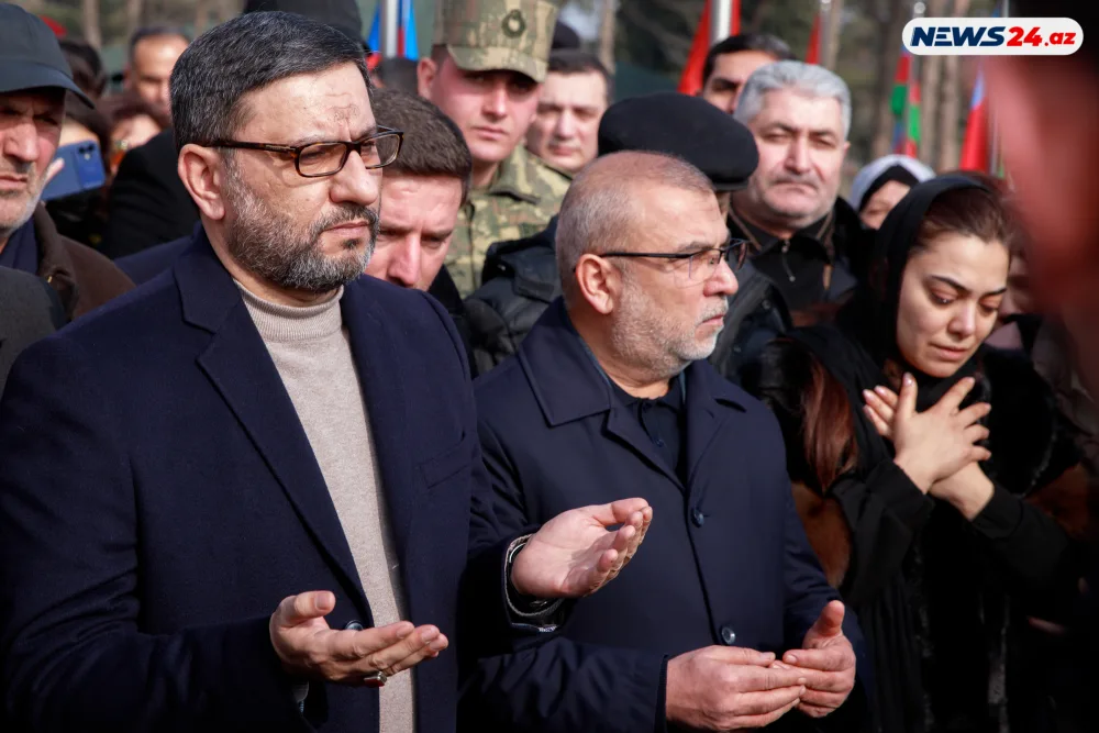 Şəhid Orxan Əsgərov ikinci Şəhidlər xiyabanında dəfn edildi - FOTOLAR - YENİLƏNDİ