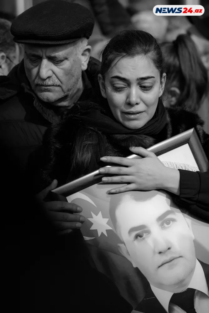 Şəhid Orxan Əsgərov ikinci Şəhidlər xiyabanında dəfn edildi - FOTOLAR - YENİLƏNDİ