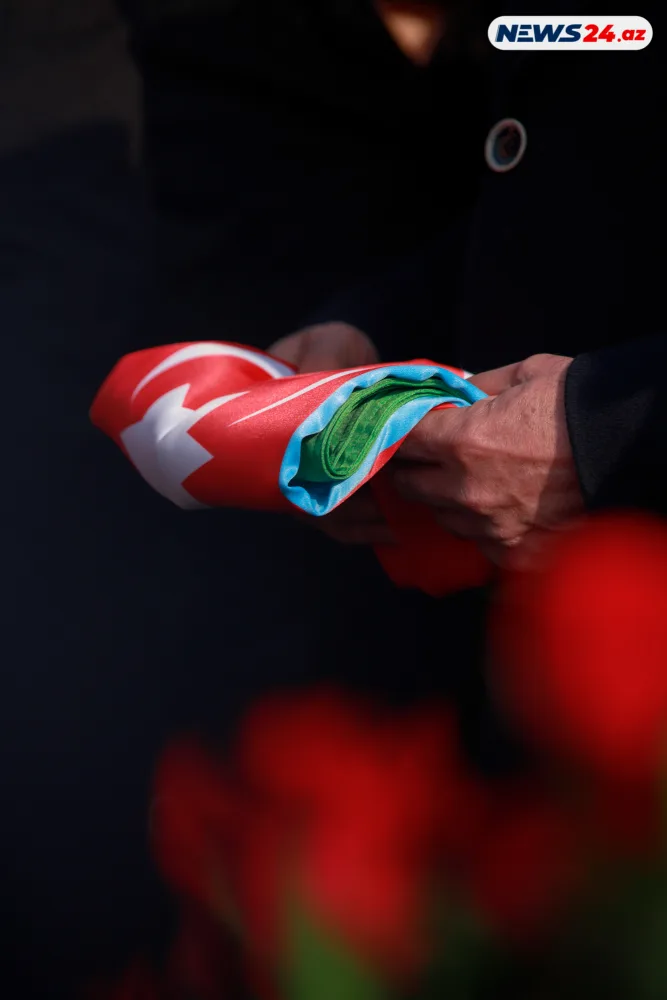 Şəhid Orxan Əsgərov ikinci Şəhidlər xiyabanında dəfn edildi - FOTOLAR - YENİLƏNDİ