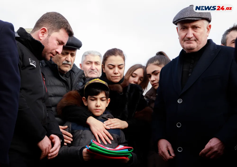 Şəhid Orxan Əsgərov ikinci Şəhidlər xiyabanında dəfn edildi - FOTOLAR - YENİLƏNDİ
