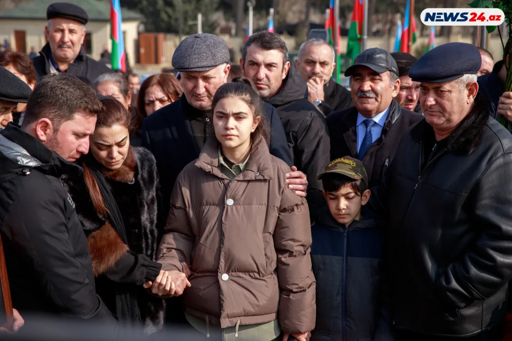 Şəhid Orxan Əsgərov ikinci Şəhidlər xiyabanında dəfn edildi - FOTOLAR - YENİLƏNDİ