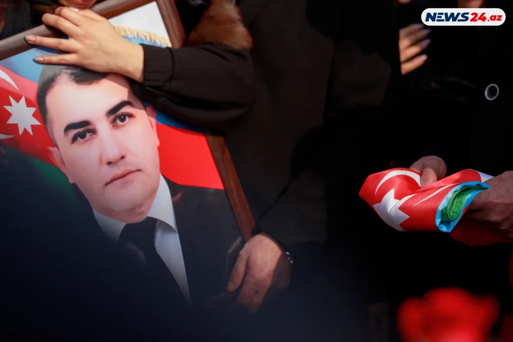 Şəhid Orxan Əsgərov ikinci Şəhidlər xiyabanında dəfn edildi - FOTOLAR - YENİLƏNDİ