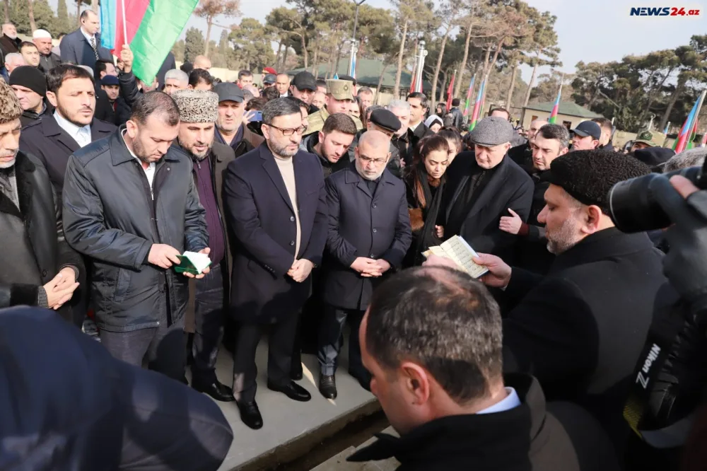 Şəhid Orxan Əsgərov torpağa tapşırıldı