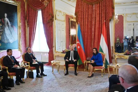 Azərbaycan və Macarıstan dövlət başçılarının geniş tərkibdə görüşü oldu