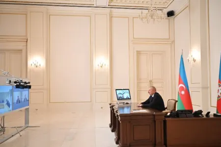 Prezident Türkiyə nümayəndələr ilə videoformatda görüşdü - VİDEO - YENİLƏNDİ