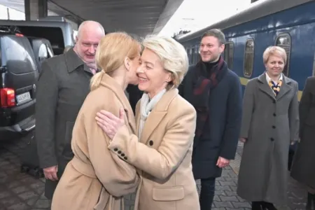Ursula Fon der Lyayen və Cozef Borel Kiyevdədirlər - FOTO