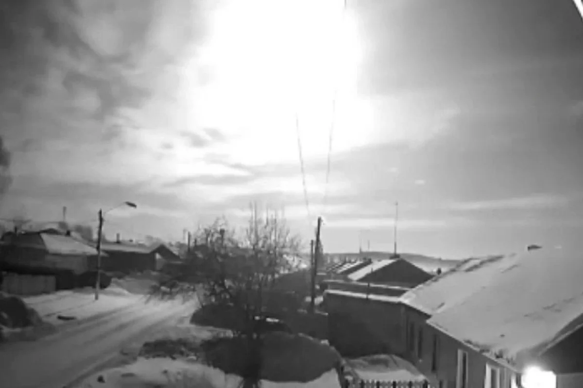 Rusiyaya meteor düşdü