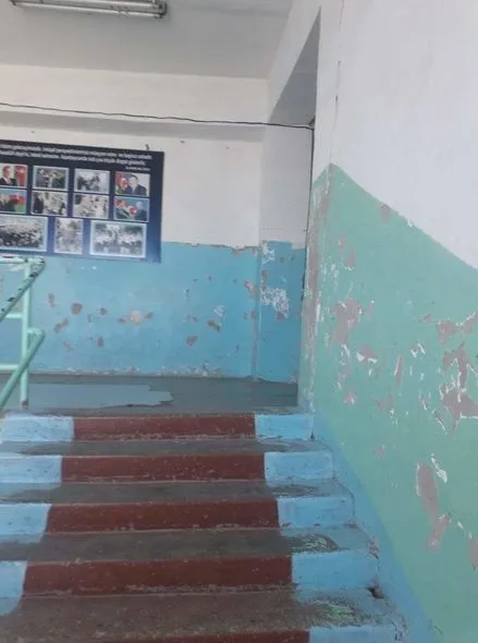 Şəhidin adını daşıyan məktəb qəzalı vəziyyətdədir - FOTOLAR