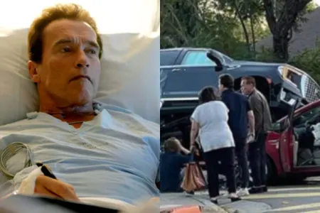 Arnold Şvartsnegger yol qəzasına düşdü