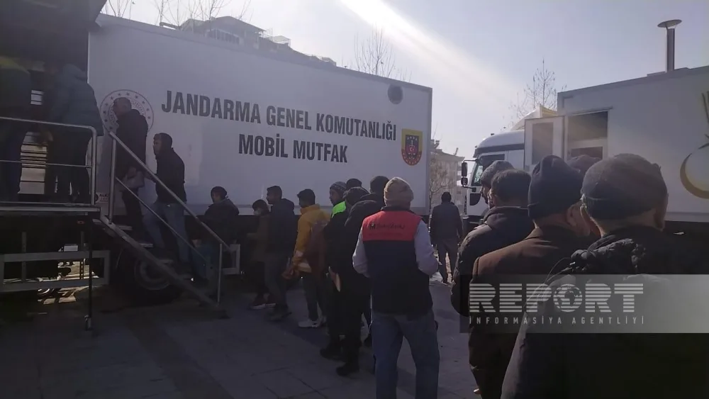 Kahramanmaraşda zərərçəkmişlərə humanitar yardımlar paylanılır