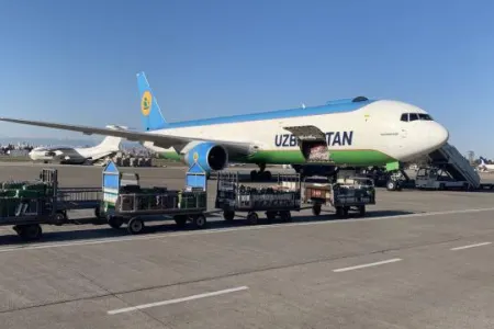Özbəkistan Türkiyəyə 170 ton humanitar yardım göndərib