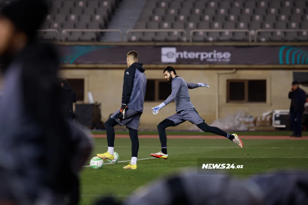 “Qarabağ”ın “Gent”lə oyundan öncəki açıq məşqi - FOTOLAR