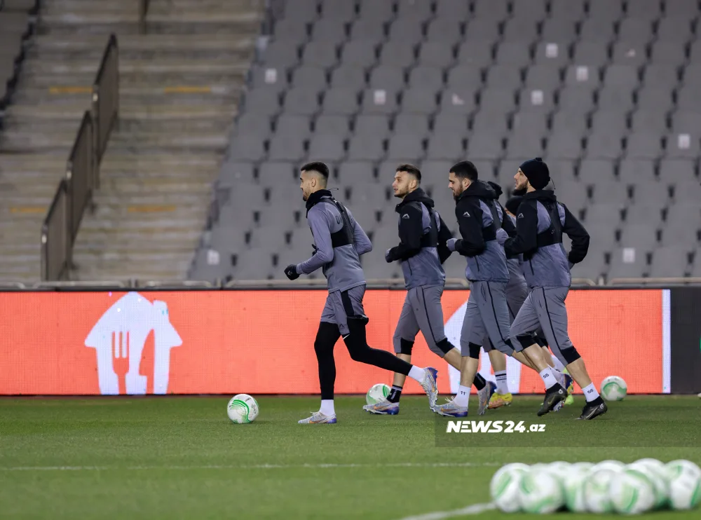 “Qarabağ”ın “Gent”lə oyundan öncəki açıq məşqi - FOTOLAR