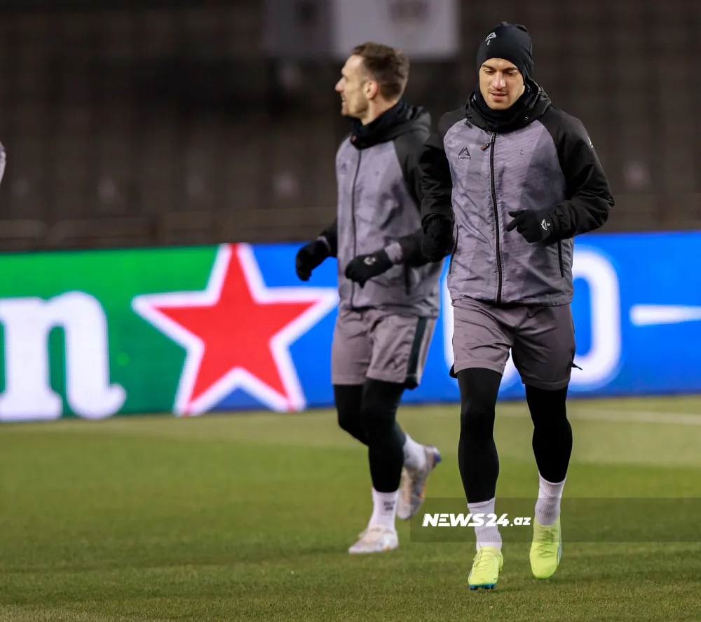 “Qarabağ”ın “Gent”lə oyundan öncəki açıq məşqi - FOTOLAR