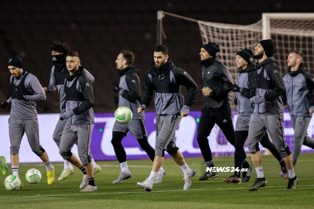 “Qarabağ”ın “Gent”lə oyundan öncəki açıq məşqi - FOTOLAR