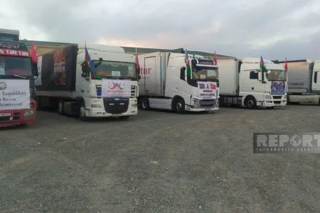 Gəncədən Türkiyəyə daha 5 TIR yardım yola salınıb