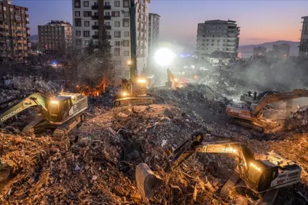 Türkiyədə zəlzələ bölgəsindən 100 milyon ton dağıntı çıxarılması gözlənilir