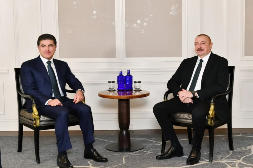 İlham Əliyev Neçirvan Bərzani ilə görüşdü - – FOTOLAR